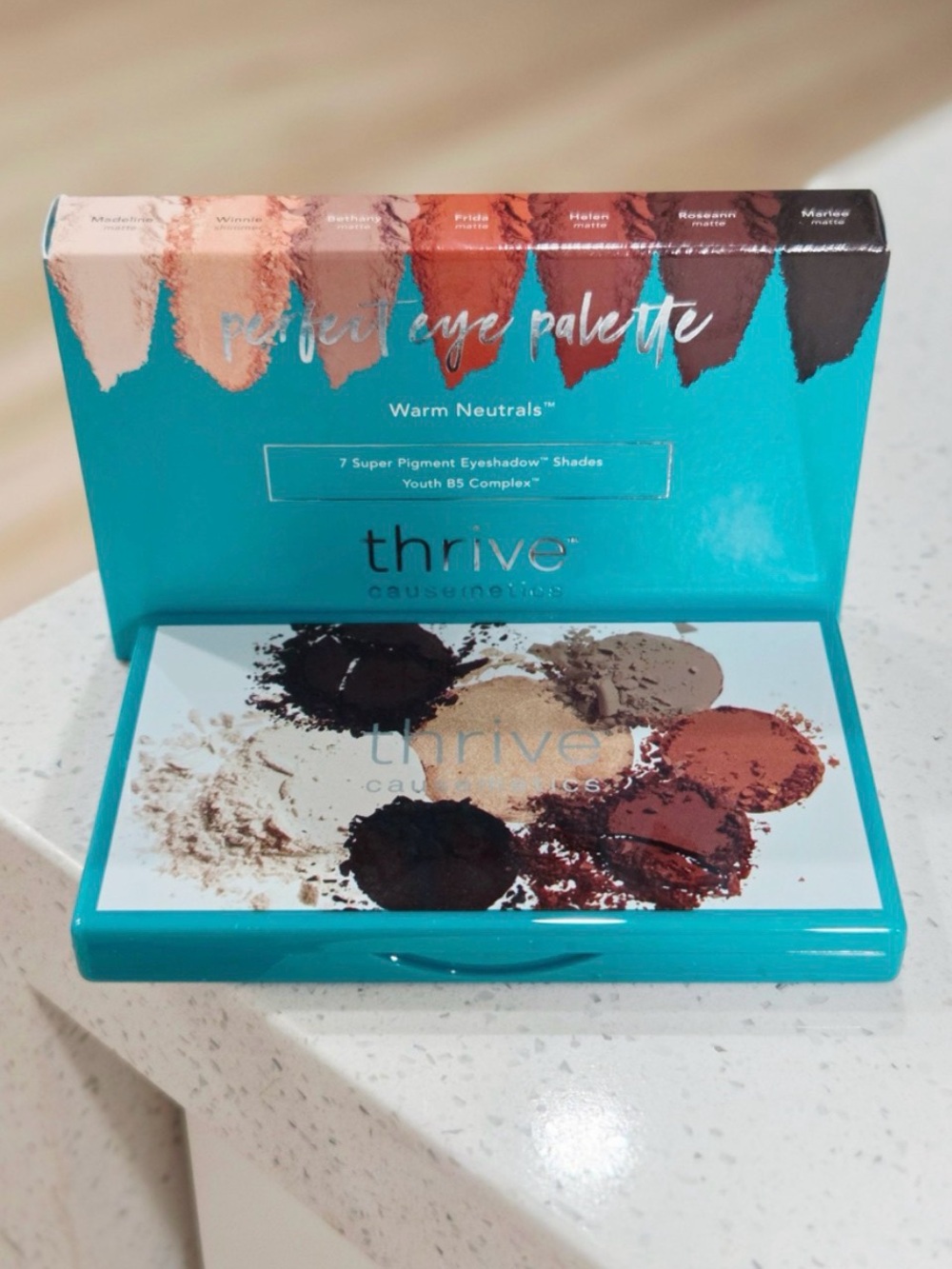 thrive Causemetics  Perfect Eye Palette Warm Neutrals (7 Shades) NIB
